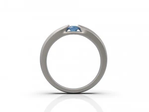 woman solitaire ring 37 3D Print Model