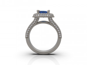 woman solitaire ring 39 3D 프린트 모델