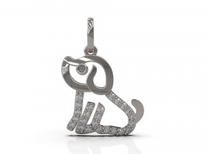 dog pendant 15 3D 프린트 모델