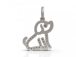 dog pendant 15 3D 프린트 모델