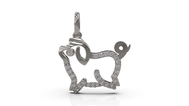 pig pendant 16 Model Cetak 3D .c4d .max .obj .3ds .fbx .stl .blend