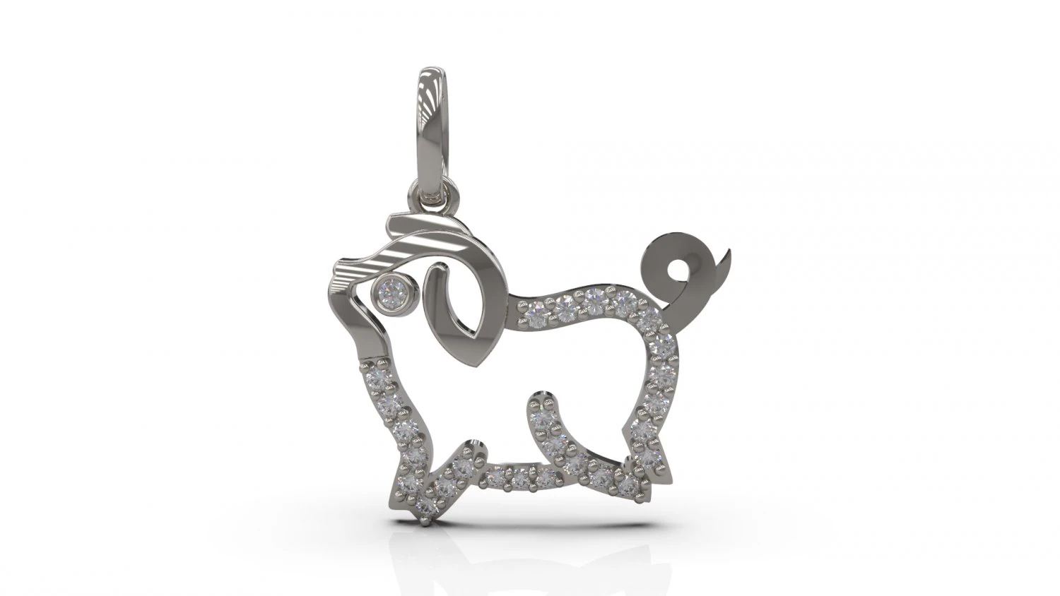pig pendant 16 3D Print Model .c4d .max .obj .3ds .fbx .stl .blend 