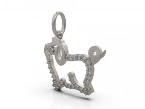 pig pendant 16 3D Print Model