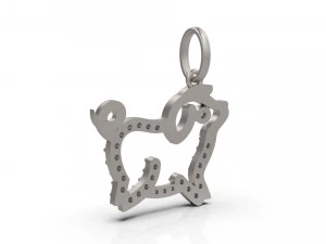 pig pendant 16 3D Print Model