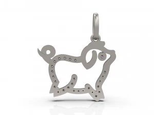 pig pendant 16 3D Print Model