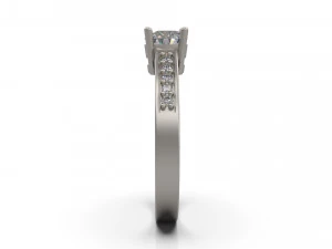 woman solitaire ring 41 3D Print Model