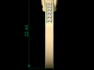 woman solitaire ring 41 3D 打印模型