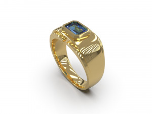 man signet ring 10 3D 프린트 모델