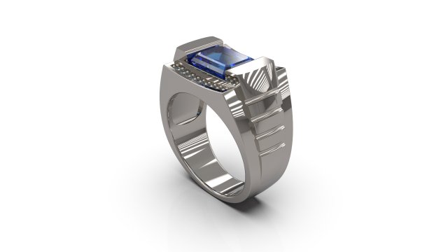 man signet ring 11 Modelo de impresión 3D .c4d .max .obj .3ds .fbx .stl .blend 