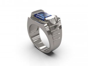 man signet ring 11 3D Print Model