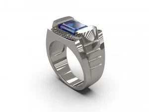 남자 인장반지 11 3D 프린트 모델