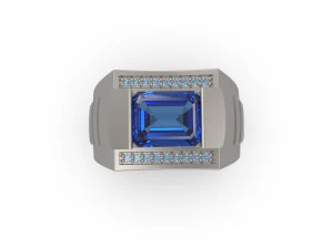 man signet ring 11 3D Print Model