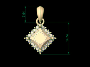 кулон 18 3D Принт Модель