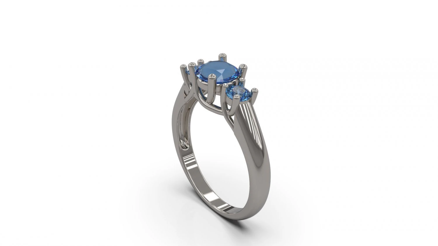 woman solitaire ring 43 3D Print Model .c4d .max .obj .3ds .fbx .stl .blend
