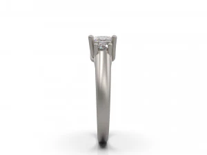 woman solitaire ring 43 3D Print Model