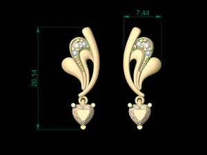 earring 14 3D Print Model