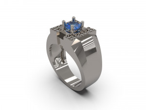 man signet ring 12 3D 프린트 모델