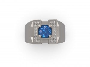 man signet ring 12 3D Принт Модель