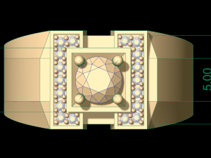 man signet ring 12 3D Принт Модель