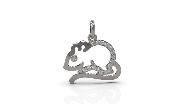 rat pendant 23 3D Print Model .c4d .max .obj .3ds .fbx .stl .blend 