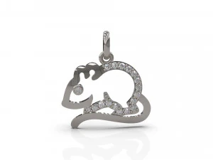 चूहा पेंडेंट 23 3D प्रिंट मॉडल