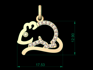 rat pendant 23 3D Print Model
