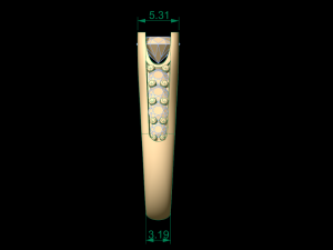 woman solitaire ring 44 Modello di stampa 3D