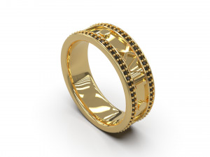 man band ring 13 3D 프린트 모델