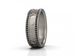 man band ring 13 3D 프린트 모델