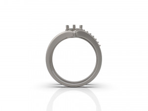 woman solitaire wedding ring 45 3D प्रिंट मॉडल