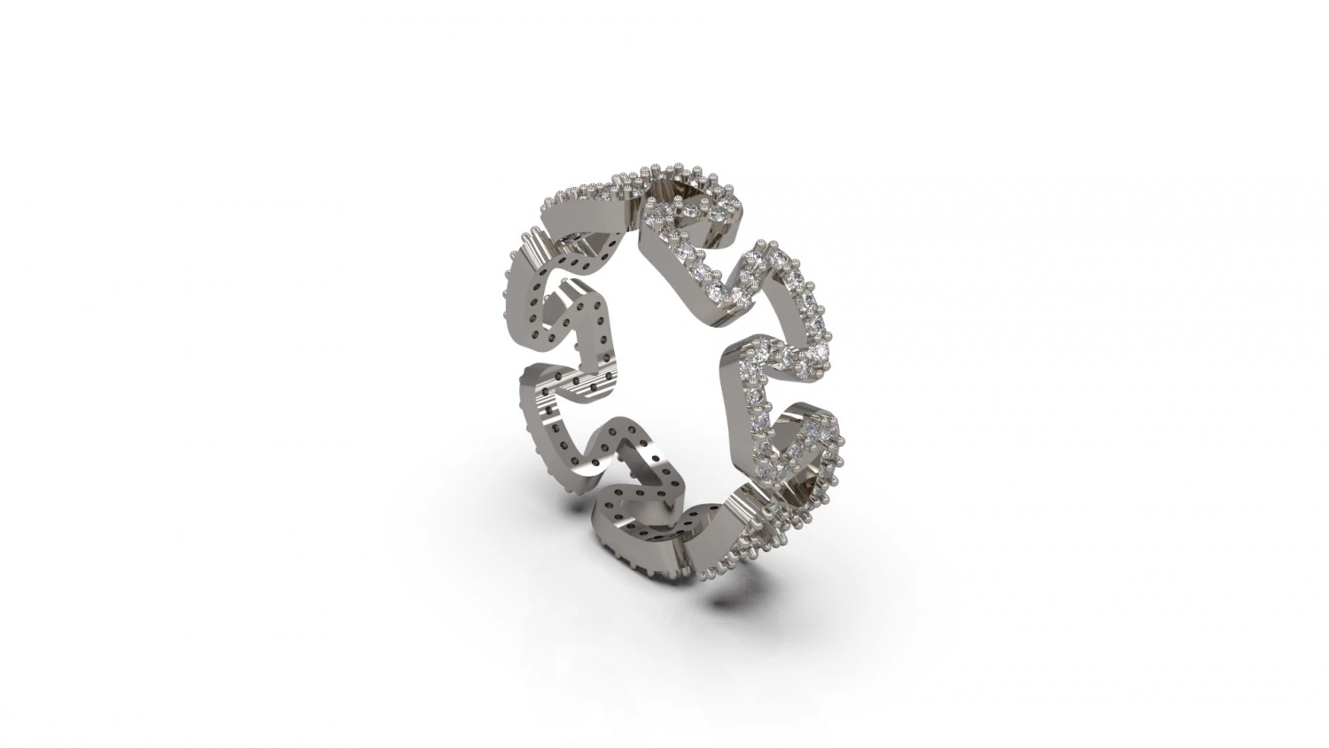 woman band wedding ring 47 3D Print Model .c4d .max .obj .3ds .fbx .stl .blend 
