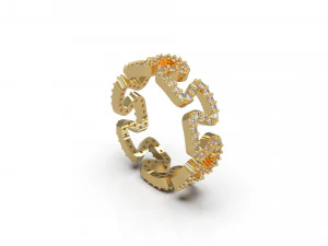woman band wedding ring 47 3D Print Model