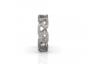 woman band wedding ring 47 3D Baskı Modeli