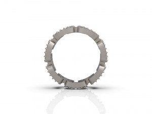 woman band wedding ring 47 3D Baskı Modeli