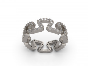 woman band wedding ring 47 3D Baskı Modeli