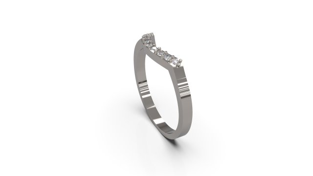 woman wedding solitaire ring 48 3D Druckmodell