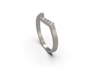 woman wedding solitaire ring 48 Modèles 3D en vedette