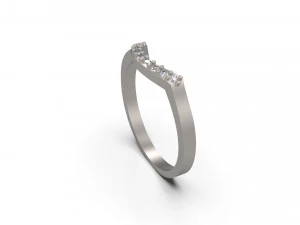 woman wedding solitaire ring 48 3D Print Model