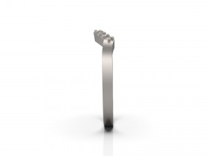 woman wedding solitaire ring 48 Modèles 3D en vedette