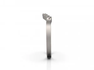 woman wedding solitaire ring 48 3D Print Model