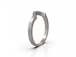 woman wedding solitaire ring 48 Modèles 3D en vedette