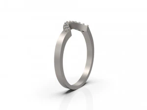 woman wedding solitaire ring 48 3D Print Model