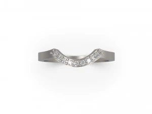 woman wedding solitaire ring 48 3D Print Model