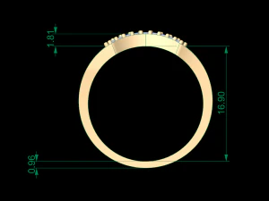 woman wedding solitaire ring 48 3D Print Model
