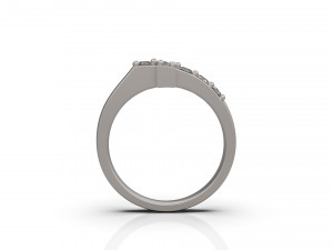 cross ring with diamond Model Cetak 3D