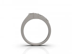 cross ring with diamond 3D Print Model