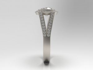 woman solitaire ring 54 3D-Druckmodell