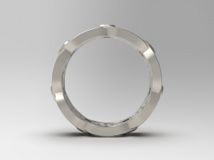 woman celtic band ring 03 3D printmodel
