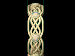 woman celtic band ring 03 3D printmodel
