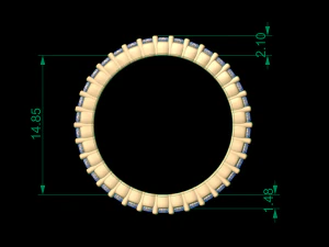 woman wedding ring 55 3D Print Model